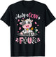 Holy Cow I'm Four 4 Years Old 4th Birthday Girl Outfit T-Shirt - T-Shirt | Black