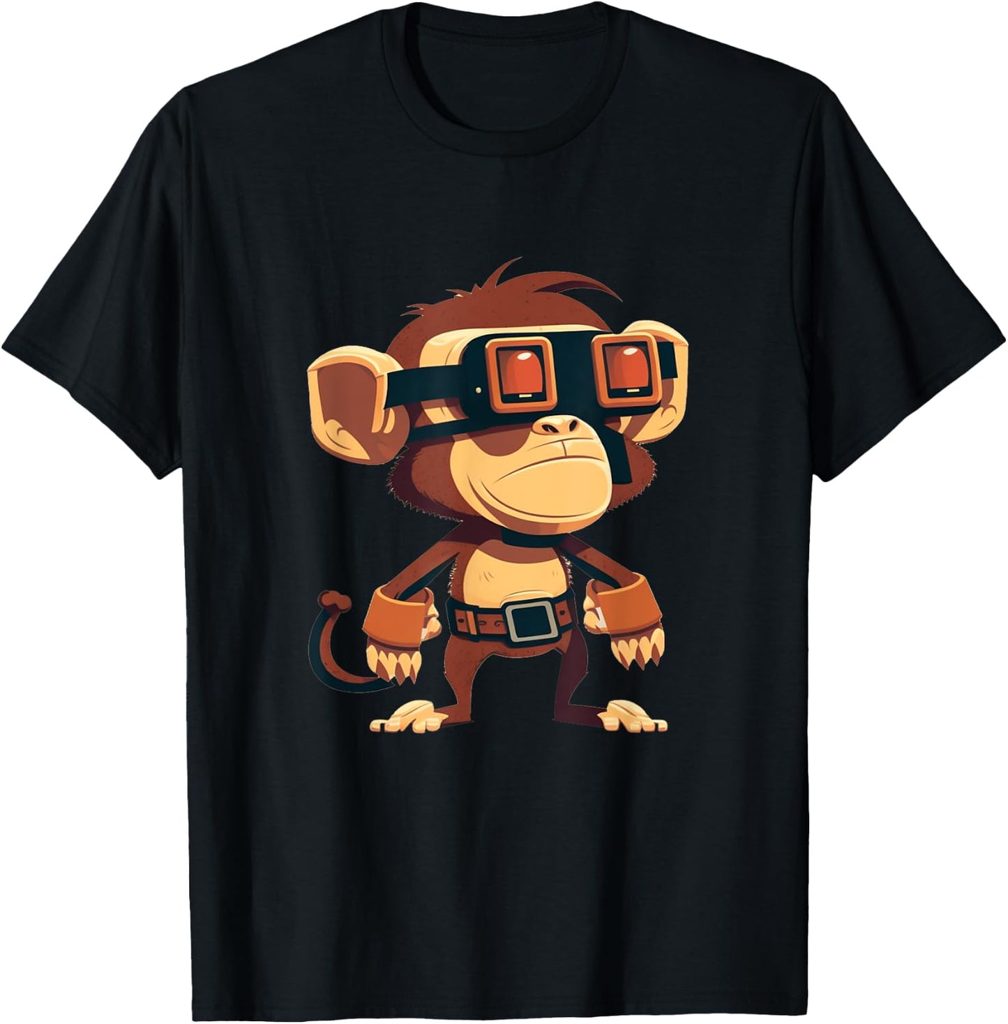 VR Developer Monkey VR Gamer Virtual Reality VR Gaming T-Shirt - T-Shirt | Black