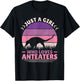 Just A Girl Who Loves Anteaters Animal Lover Girls Anteater T-Shirt - T-Shirt | Black