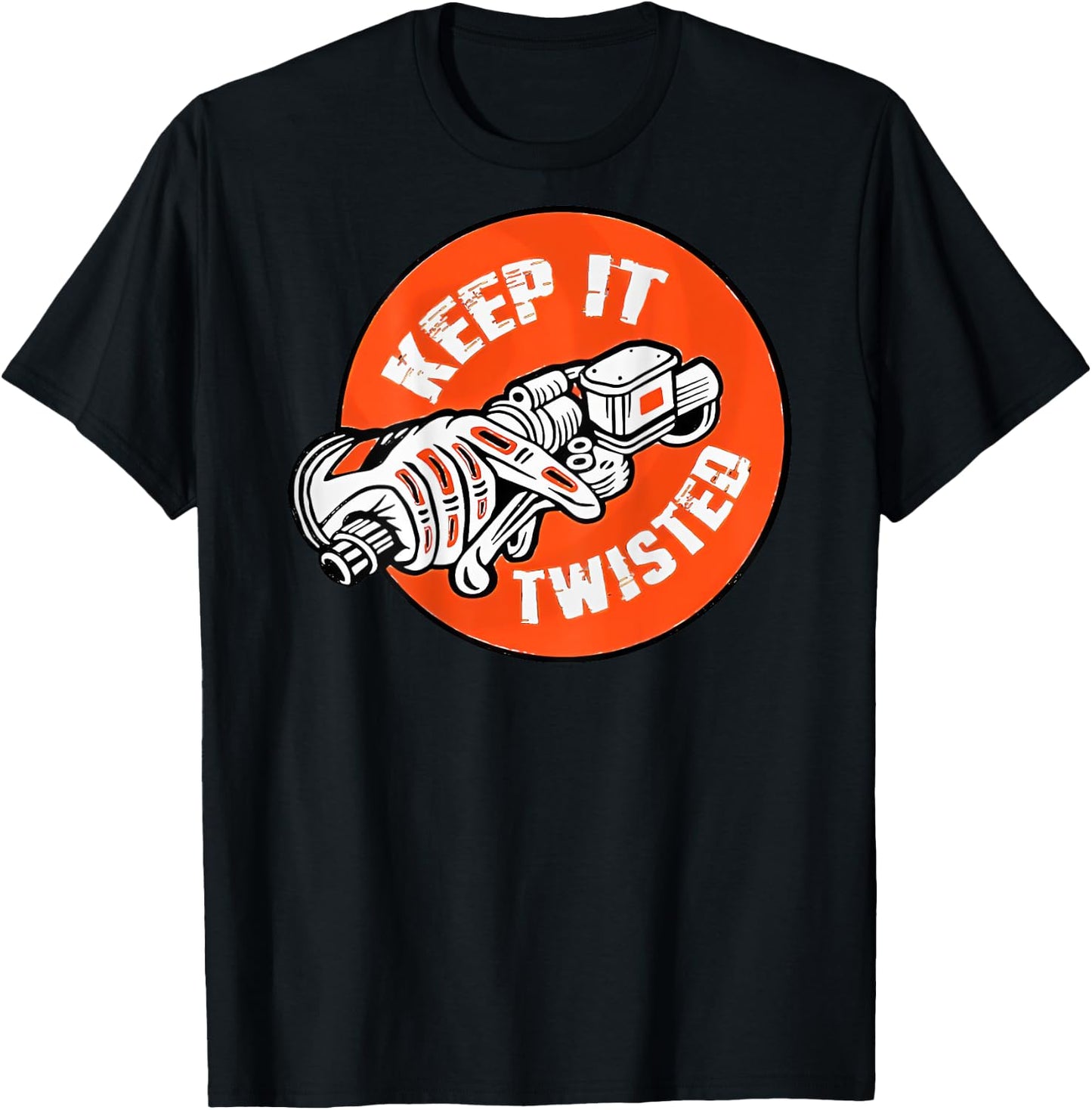 Keep it Twisted Motorcycle T-Shirt - T-Shirt | Black