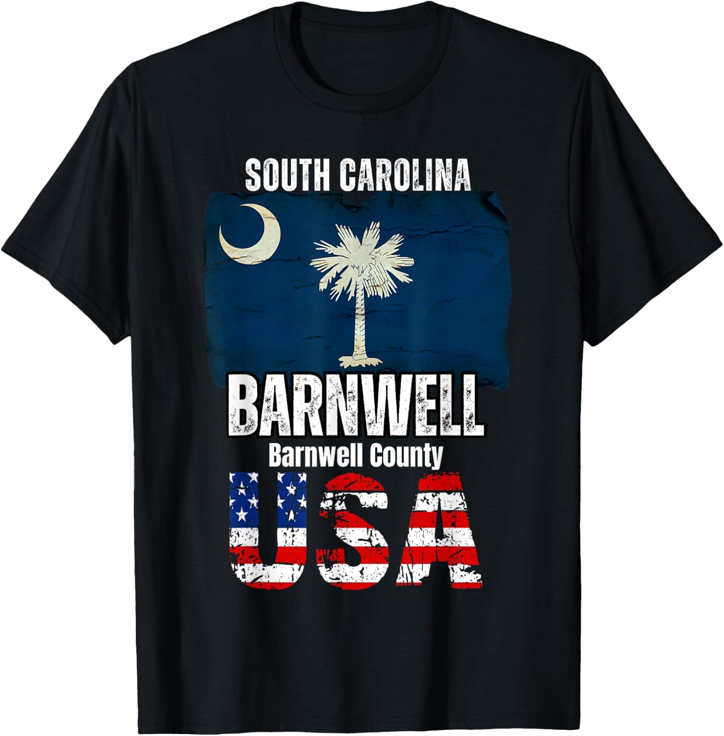 Barnwell South Carolina SC Barnwell County Souvenir T-Shirt - T-Shirt | Black