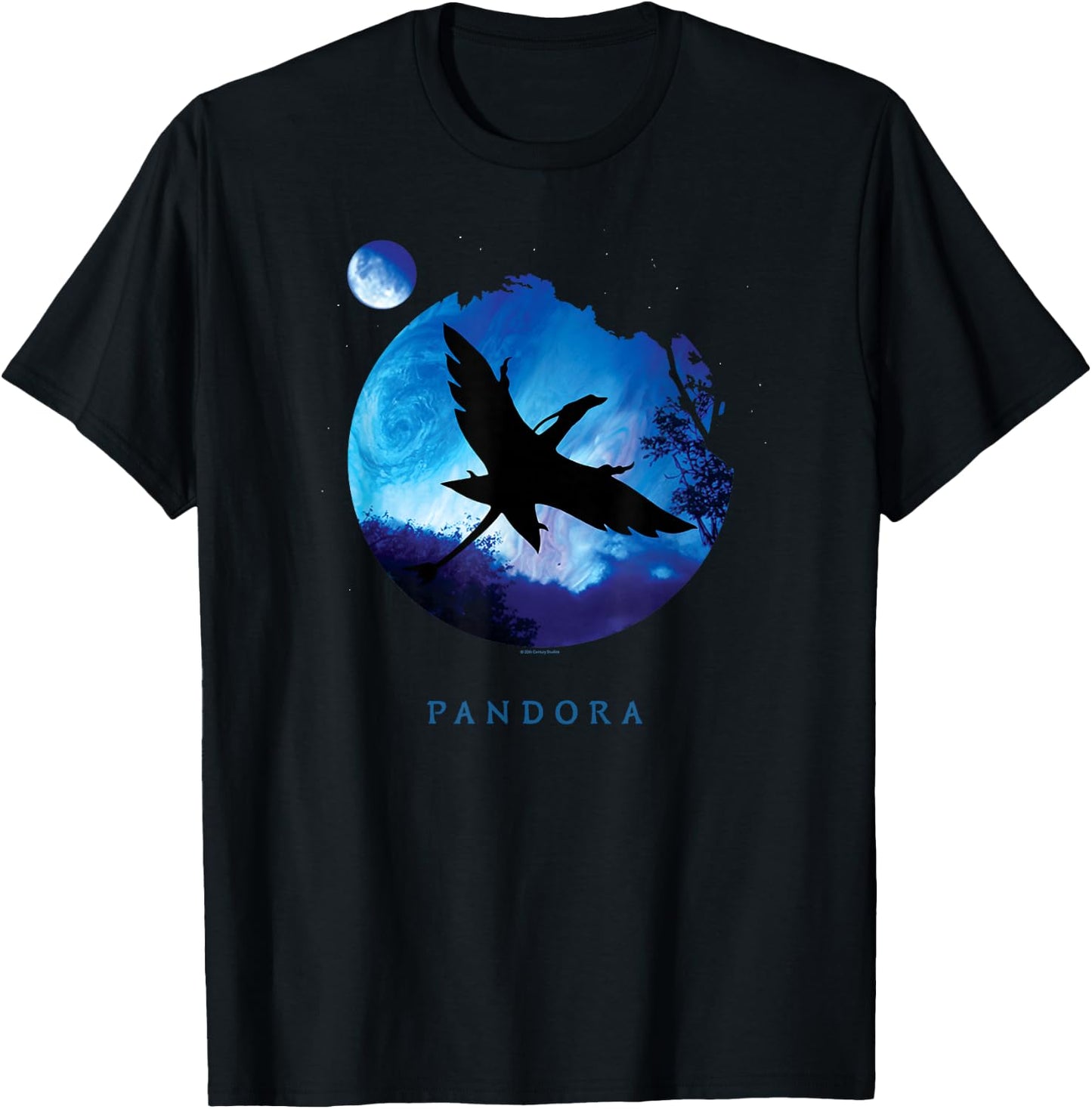 Avatar Pandora Creature Mountain Banshee in Night Sky T-Shirt - T-Shirt | Black