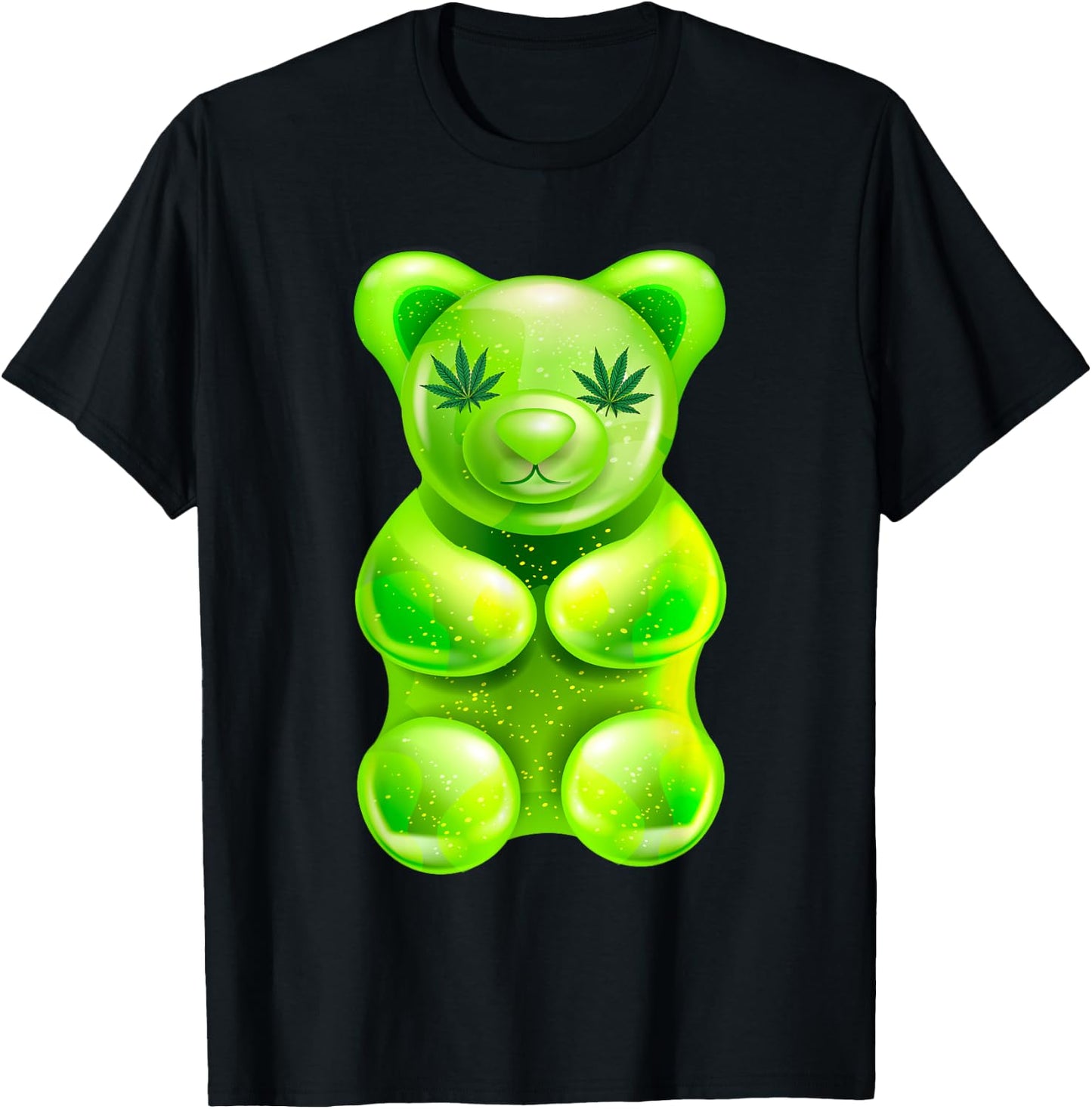 Funny Bear Edibles Weed 420 T-Shirt - T-Shirt | Black
