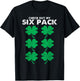 Check Out My Six Pack Shamrock St Patricks Day Funny Workout T-Shirt - T-Shirt | Black