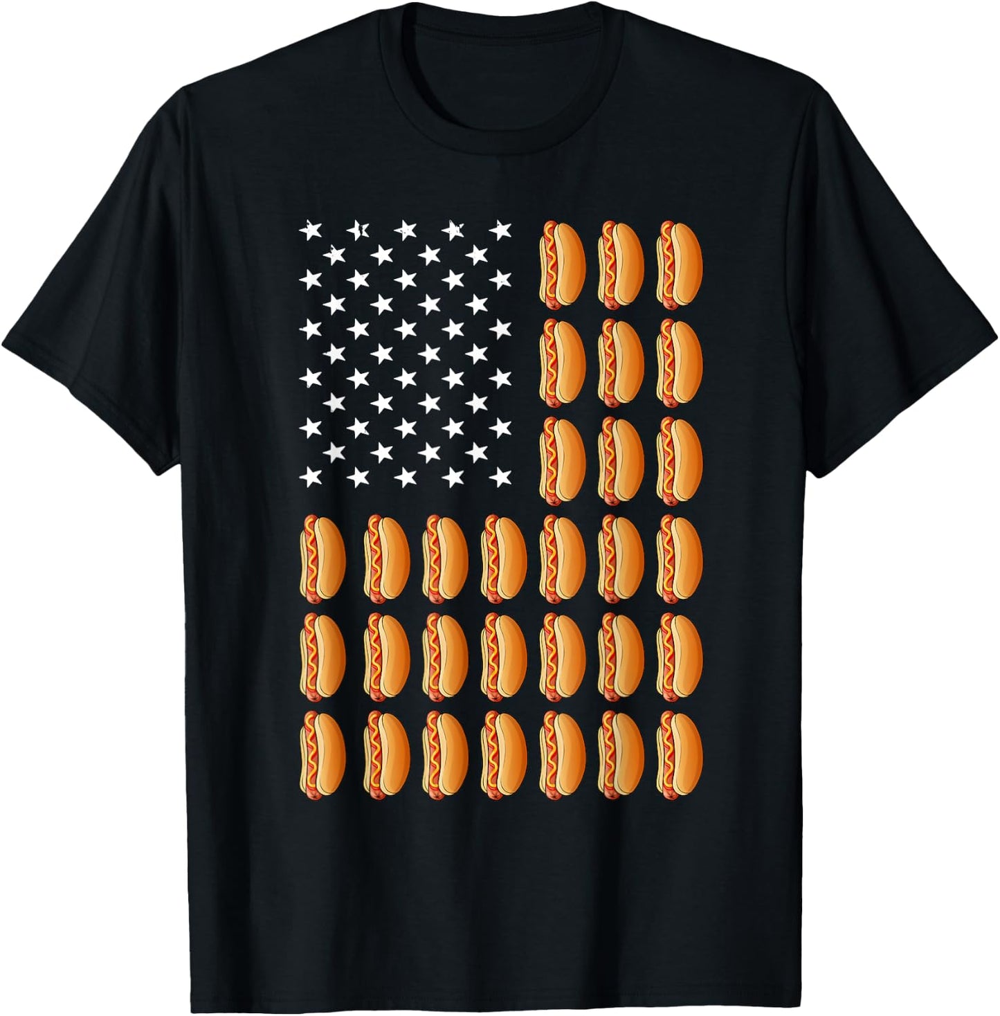 Funny Hot Dog Design Women Kids Food Hotdog Lovers T-Shirt - T-Shirt | Black