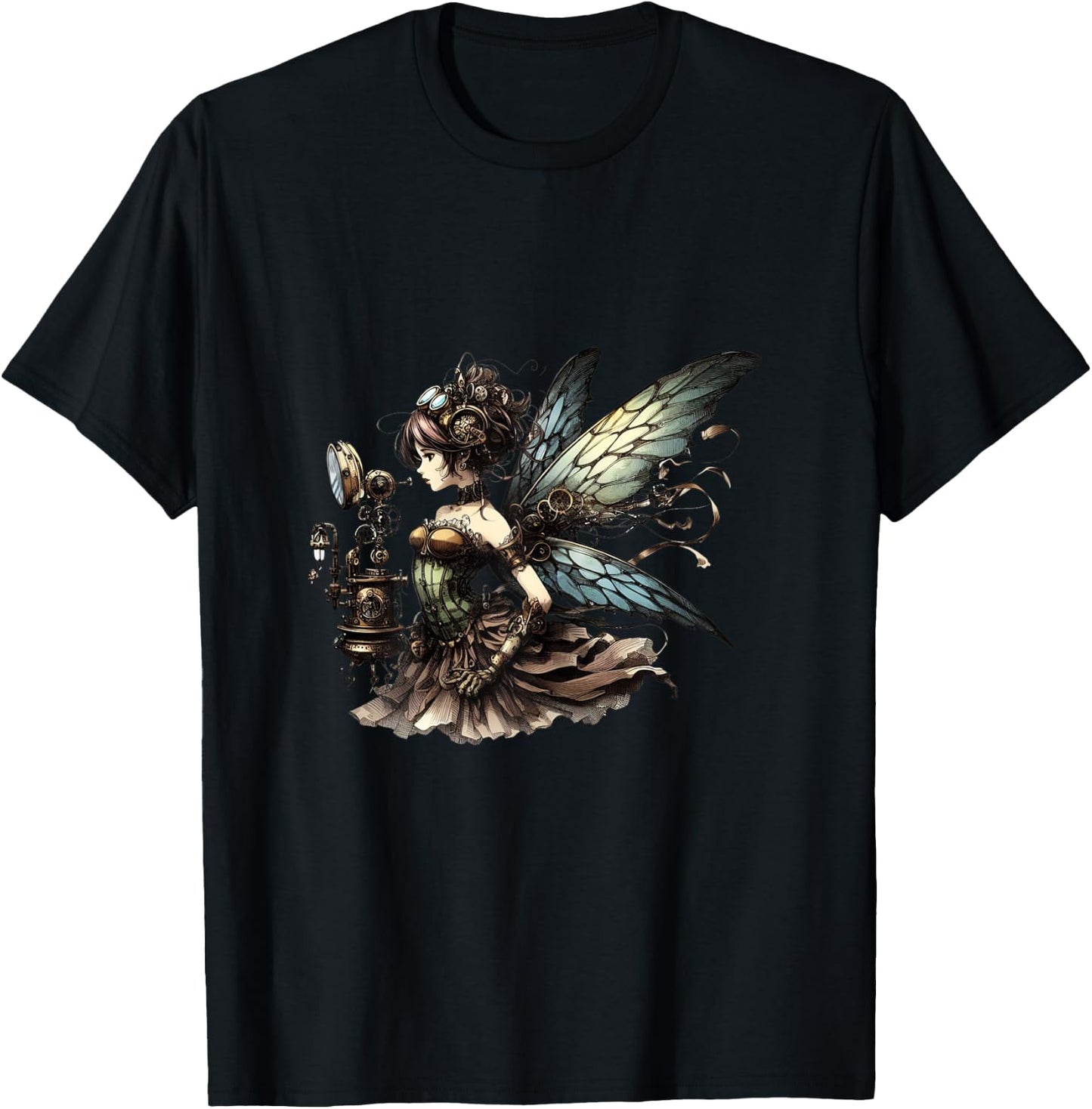 Gorgeous Steampunk Fairy T-Shirt - T-Shirt | Black