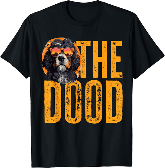 Bernedoodle Dog Breed Pet The Dood T-Shirt - T-Shirt | Black