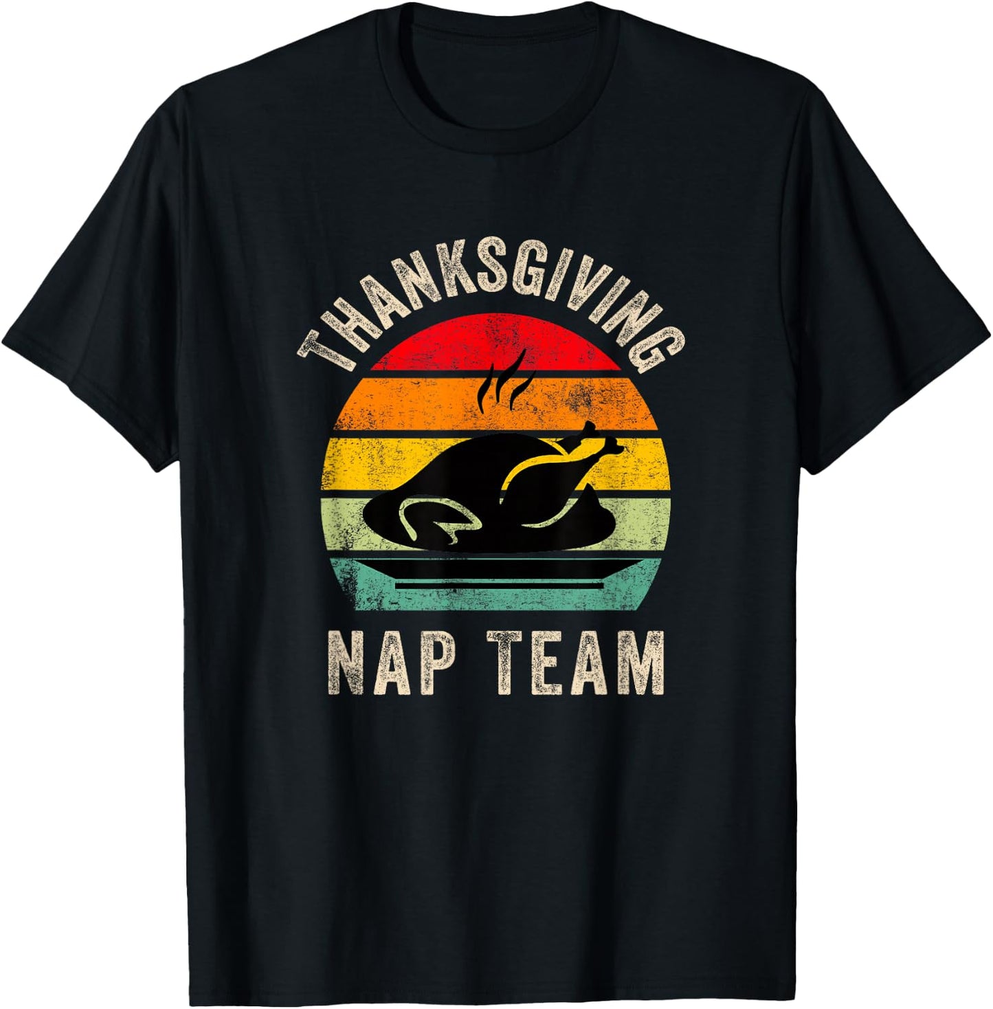 Thanksgiving Nap Team,Funny Thanksgiving Turkey Day Family T-Shirt - T-Shirt | Black