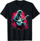 Punk Rock Guitar Monkey Guitarist T-Shirt - T-Shirt | Black