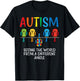 Seeing World From Different Angle Autism Awareness Owl Kids T-Shirt - T-Shirt | Black