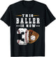 Kids 3rd Birthday Baseball Boy Three Year Old Baseball Player T-Shirt - T-Shirt | Black