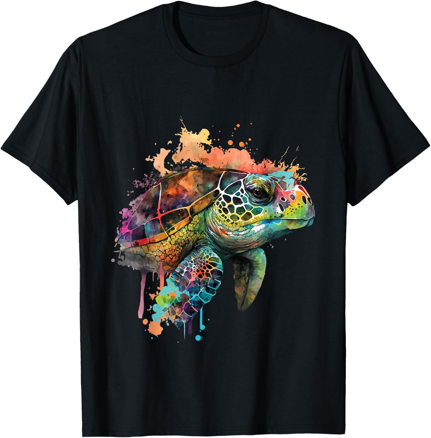 Hawaiian Ethnic Turtle - Beach Ocean Animal Lover Zookeeper T-Shirt - T-Shirt | Black