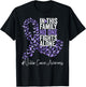 Vulvar Cancer Awareness Month Lavender Ribbon Butterflies T-Shirt - T-Shirt | Black
