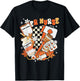 ER nurse Thanksgiving Autumn Fall groovy Emergency nurse T-Shirt - T-Shirt | Black