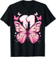 Birthday Girl 11 Years Butterflies and Number 11 T-Shirt - T-Shirt | Black
