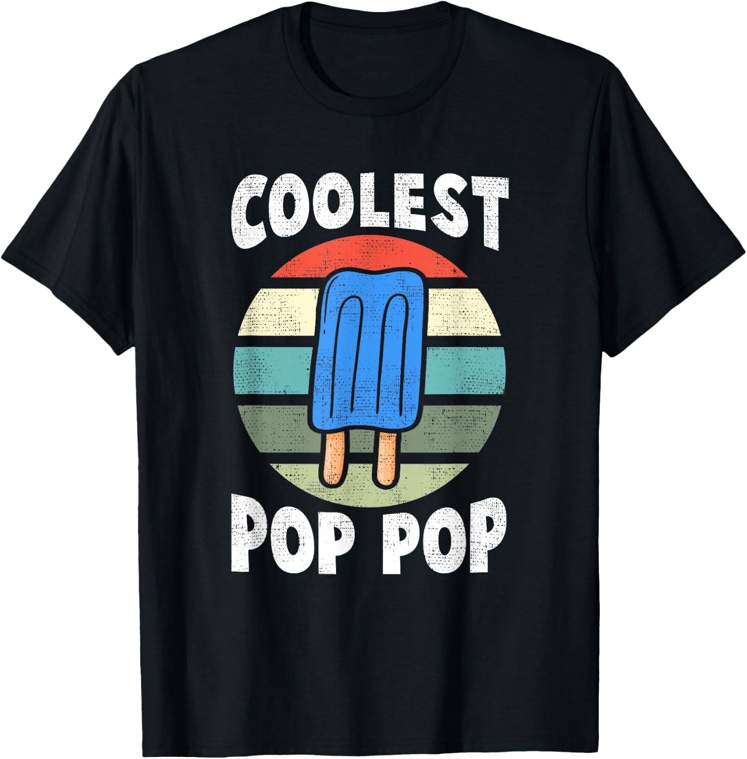 Funny Coolest Pop Pop - Ice Cream Women T-Shirt - T-Shirt | Black