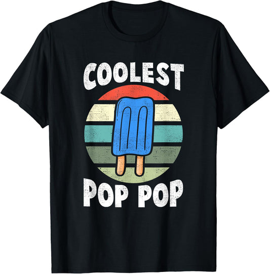 Funny Coolest Pop Pop - Ice Cream Women T-Shirt - T-Shirt | Black