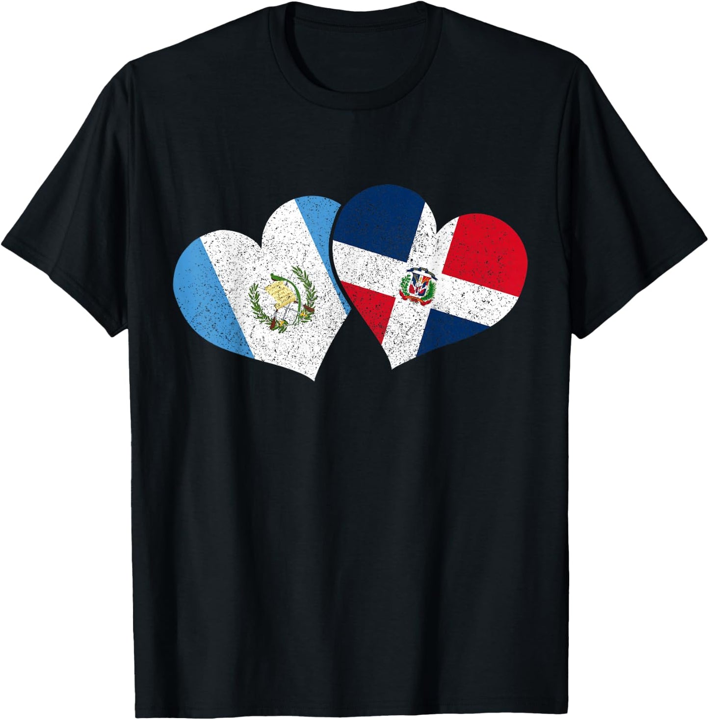 Guatemala Dominican Republic Guatemalan Flag Pride Heritage T-Shirt - T-Shirt | Black