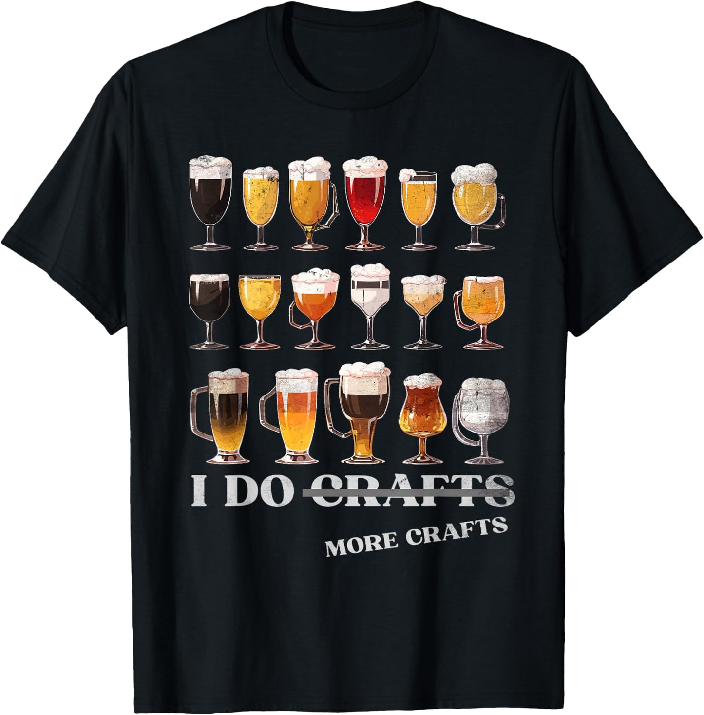 Craft Beer Vintage - I Do More Crafts Home Brew Costume T-Shirt - T-Shirt | Black