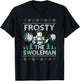 Frosty The Swoleman Ugly Xmas Sweater Funny Snowman Gym T-Shirt - T-Shirt | Black