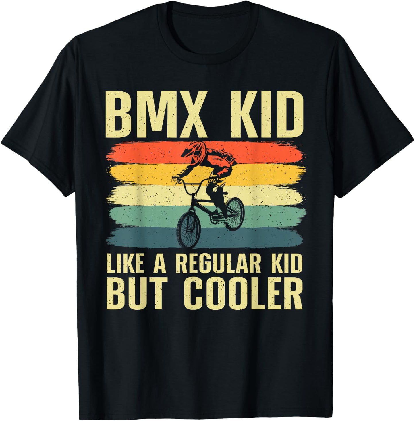 Cool BMX For Kids Boys Men BMX Racing Off Road Bike Riders T-Shirt - T-Shirt | Black