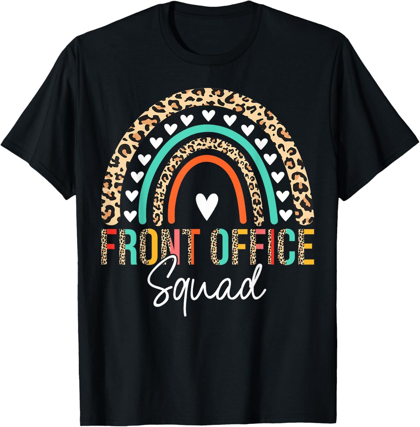Front Office Squad Administrative Assistant School Secretary T-Shirt - T-Shirt | Black