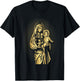 Holy Mother Mary Mother of Jesus Vintage Catholic Art Women T-Shirt - T-Shirt | Black