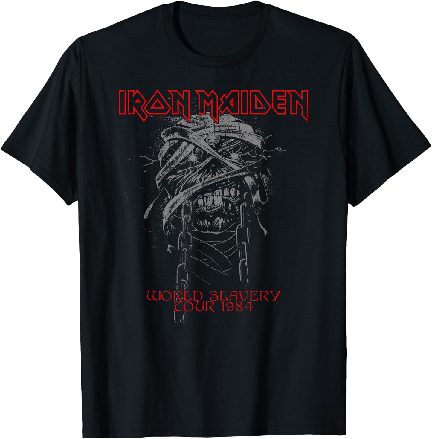 Iron Maiden - World Slavery 1984 T-Shirt - T-Shirt | Black