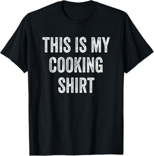 This Is My Cooking Outfit Cook Chef Culinary Head Chef T-Shirt - T-Shirt | Black