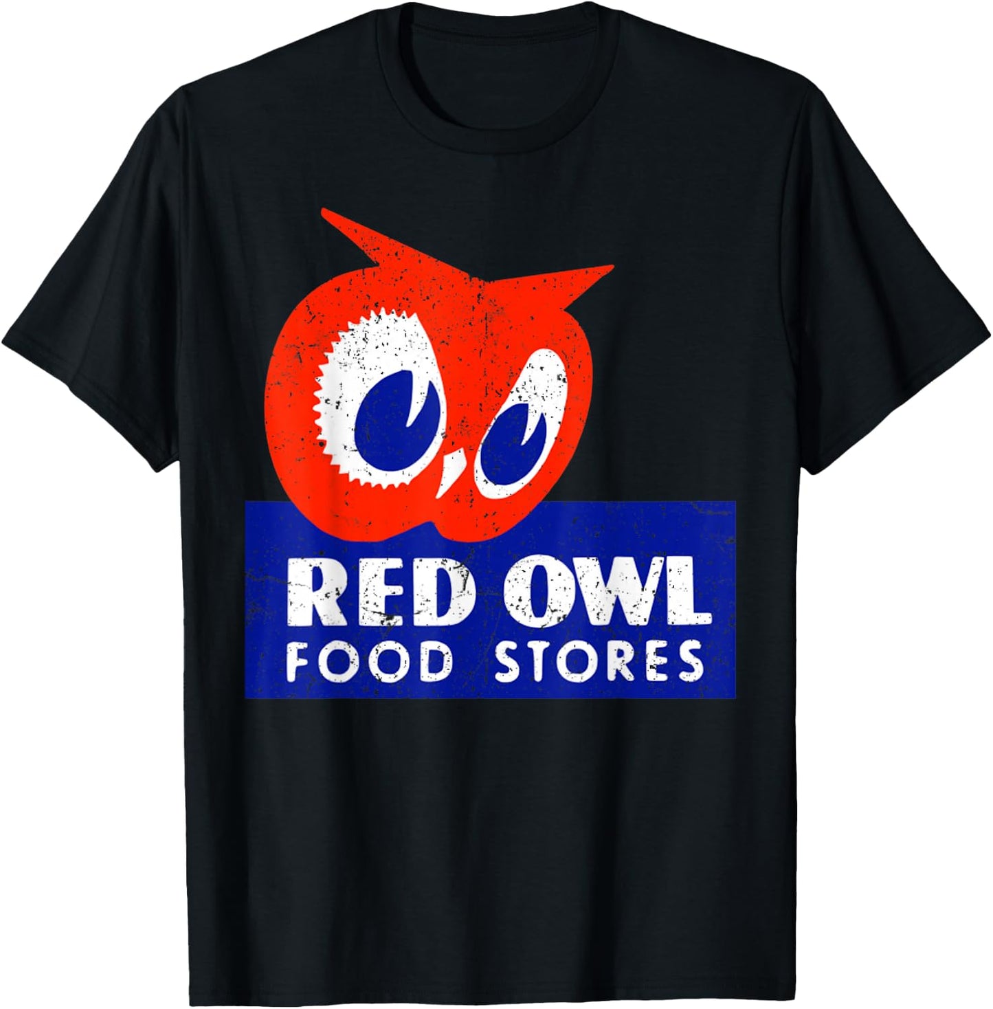 Vintage Red Owl Groceries Defunct Grocery Store T-Shirt - T-Shirt | Black