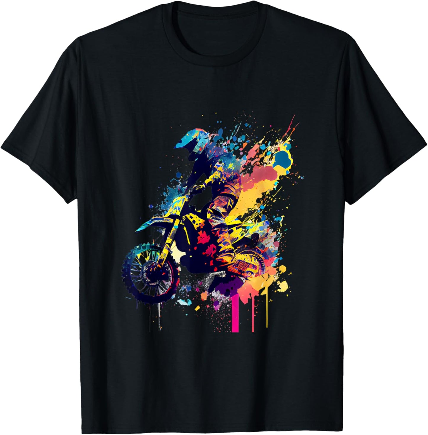 Motocross Enduro Supermoto Bike Dirt Biker Gift T-Shirt - T-Shirt | Black