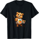 Bear Artist Painter Brush Palette Painting T-Shirt - T-Shirt | Black