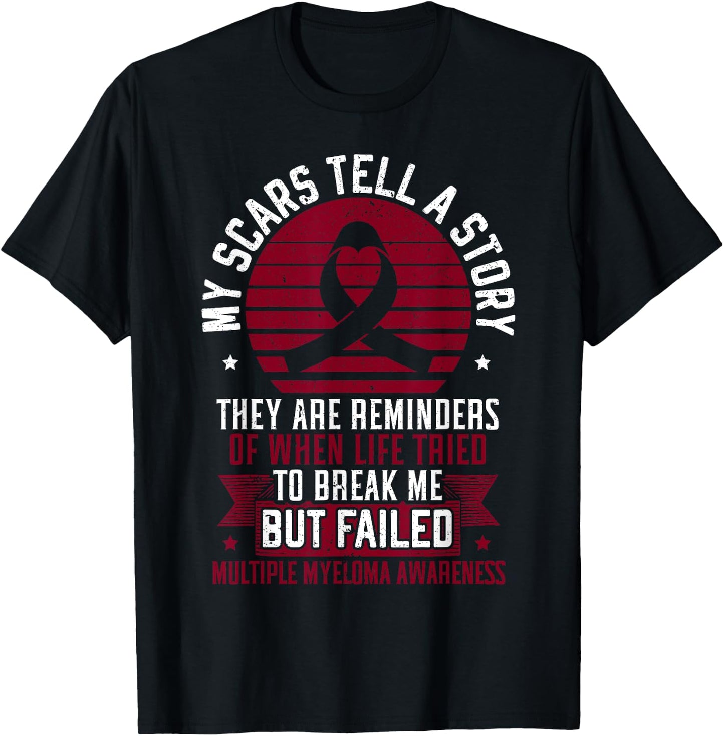 Multiple Myeloma Warrior Myeloma Cancer Awareness T-Shirt - T-Shirt | Black