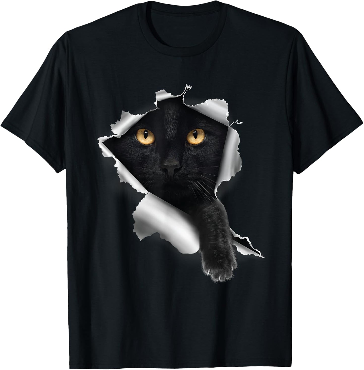 Sneaking Black Cat - Animal Lover Pet Owner Kitten Kitty Men Women Kids T-Shirt - T-Shirt | Black