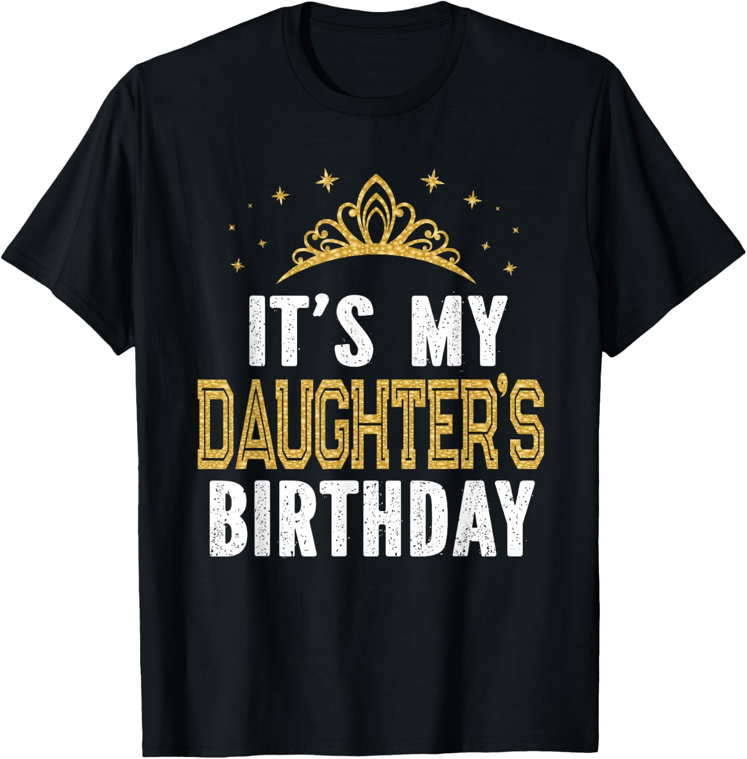It's My Daughter's Birthday Party Family Matching T-Shirt - T-Shirt | Black