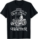 Funny Farmer Farm Tractor Farming Truck Lovers Humor Outfit T-Shirt - T-Shirt | Black