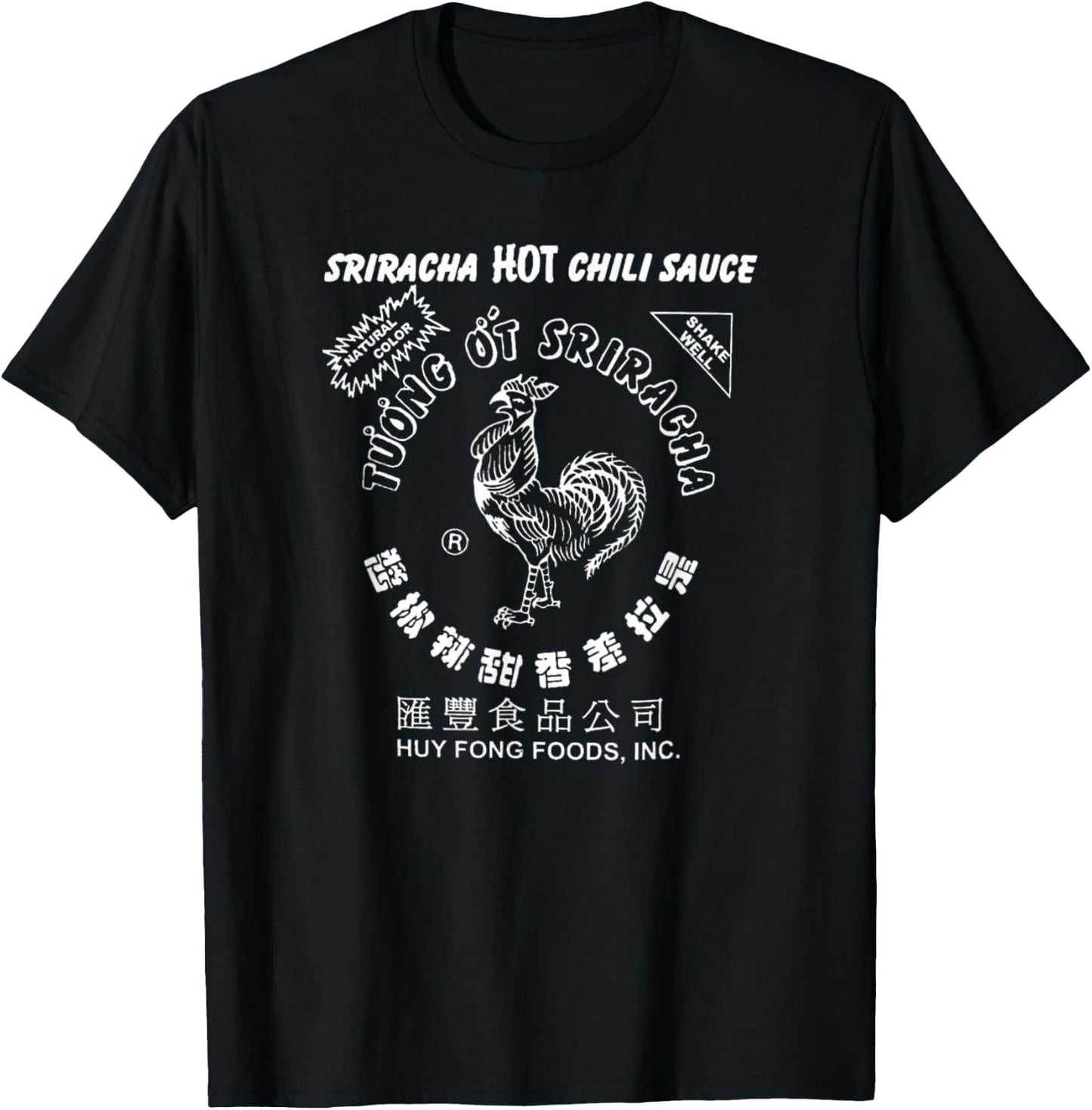Funny Sriracha Hot Chili Sauce Gift T-Shirt - T-Shirt | Black