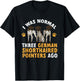 GSP Dog I Was Normal Three German Shorthaired Pointers Ago T-Shirt - T-Shirt | Black