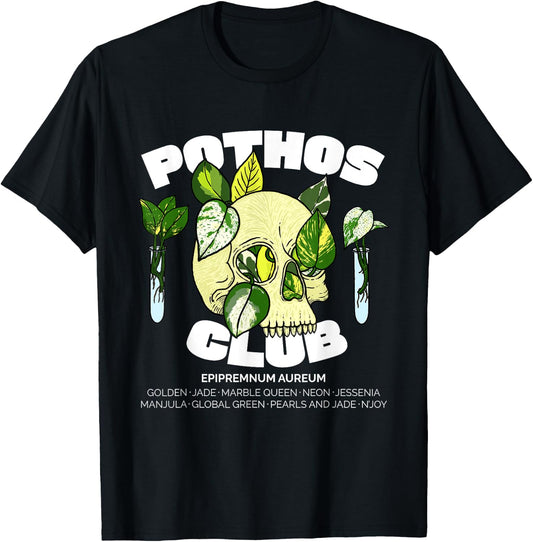 Pothos Plant Design for Houseplant Collectors & Gardeners T-Shirt - T-Shirt | Black