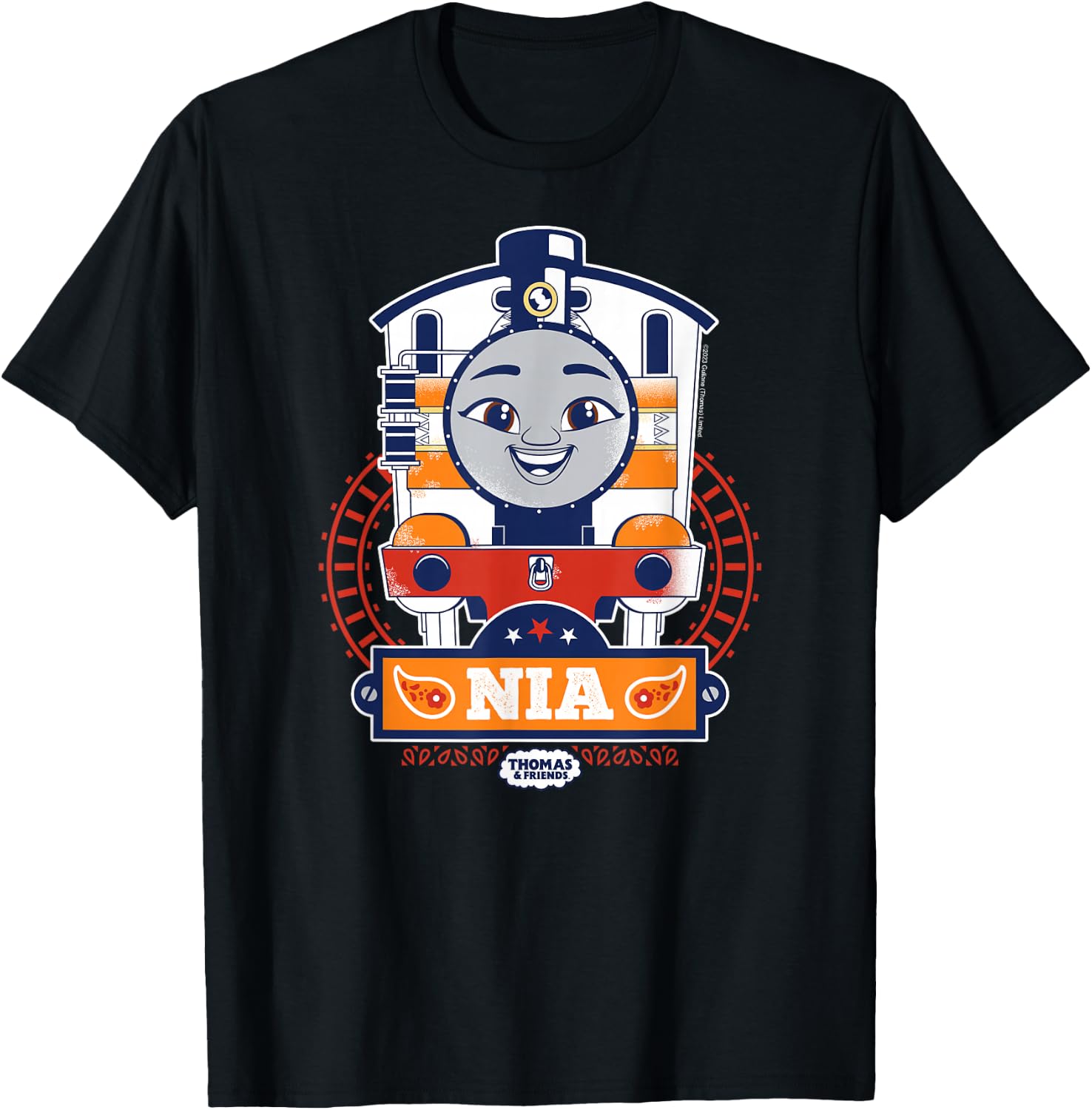 Thomas & Friends - Nia Character T-Shirt - T-Shirt | Black