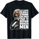 Build Strong Children Frederick Douglass Freedom Quote T-Shirt - T-Shirt | Black