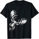 Funny Moose Wearing Sunglasses Alaska Moose Lovers T-Shirt - T-Shirt | Black