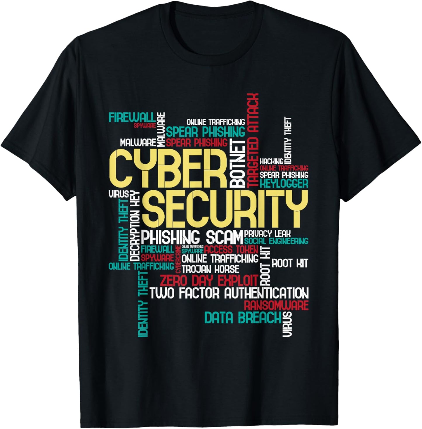 Cyber Security - Hacker IT Analyst Computer Programmer Small T-Shirt - T-Shirt | Black