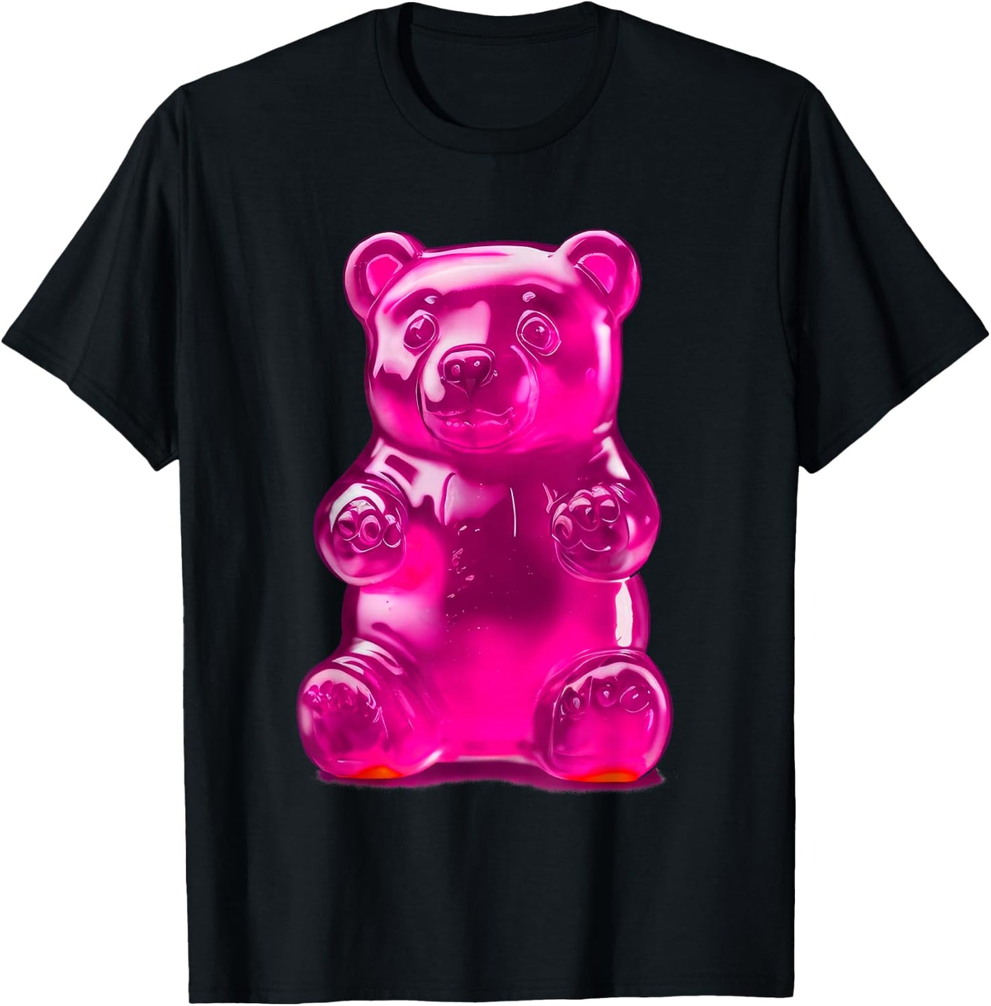 Pink Gummy Bear T-Shirt - T-Shirt | Black