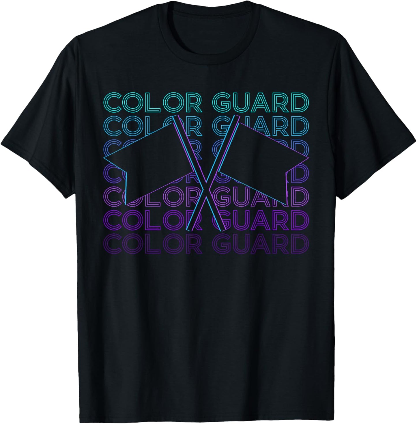 Color Guard Colour Guard Retro T-Shirt - T-Shirt | Black