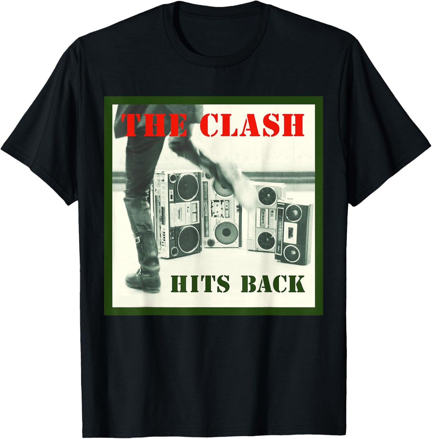 The Clash - Album Cover Hits Back T-Shirt - T-Shirt | Black
