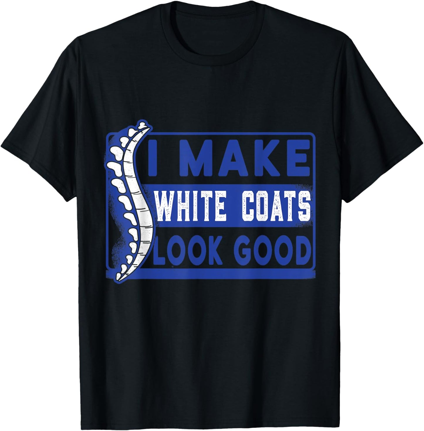 Chiropractic study white coat ceremony chiropractor student T-Shirt - T-Shirt | Black