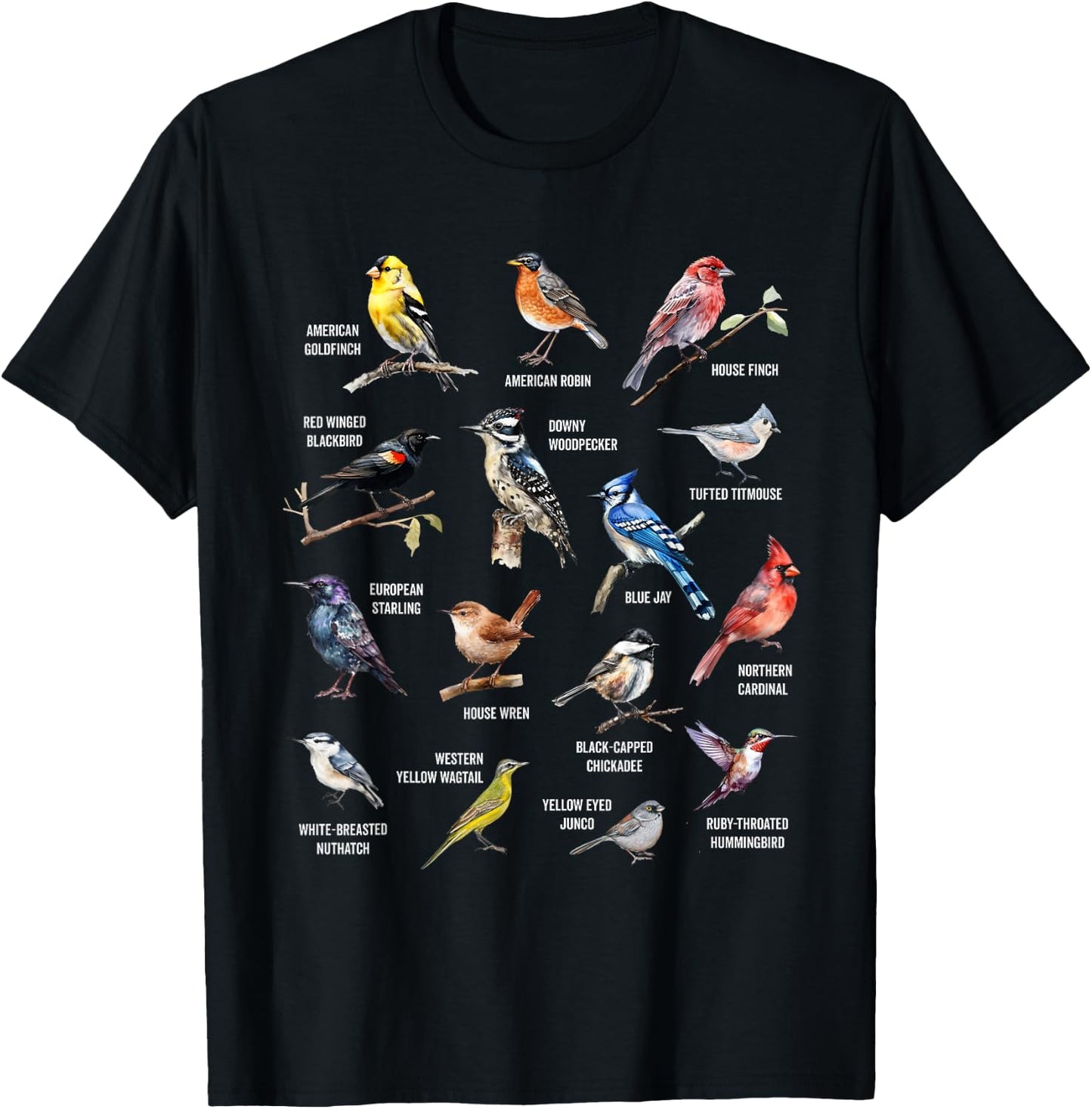 Bird Watching Bird Watcher Bird Lover Birder Birding Nerd T-Shirt - T-Shirt | Black