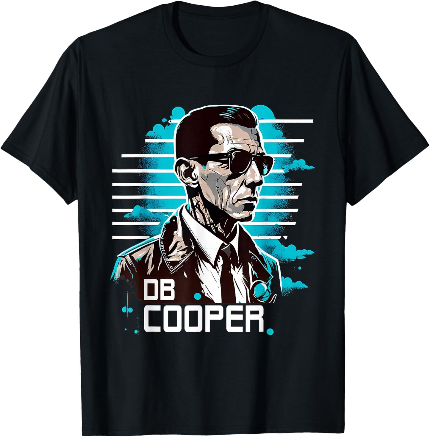 DB Cooper Skyjacker Hijacker Skydiver D.B. Cooper T-Shirt - T-Shirt | Black