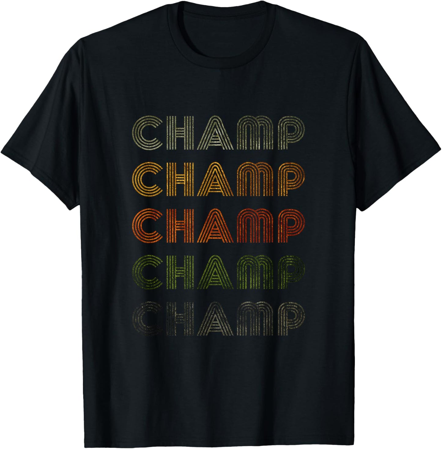 Love Heart Champ Grunge Vintage Style Black Champ T-Shirt - T-Shirt | Black